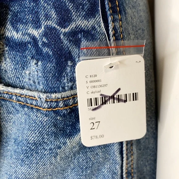 Free People Parker Denim Wrap Skirt size 27/4 - Picture 2 of 8